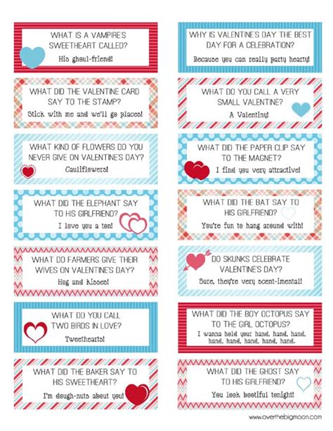 FREE Printable Valentines Lunch Box Joke Cards!