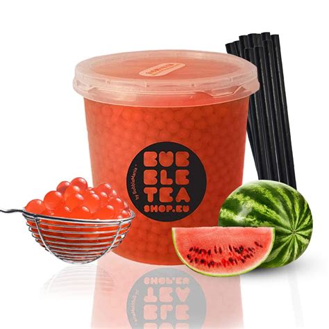 Popping Boba Bubble Tea Kit - Fruit Bursting Boba Pearls for Bubble Tea | Ready to Serve Boba ...