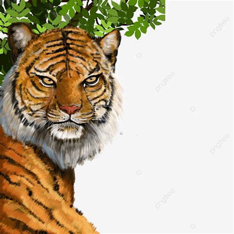 Tigers PNG Picture, Hand Painted South China Tiger Hand Drawn Tiger Tiger Cartoon Tiger ...