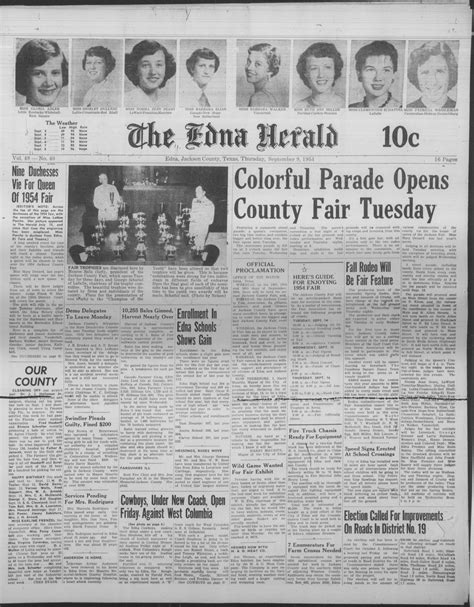 The Edna Herald (Edna, Tex.), Vol. 48, No. 40, Ed. 1 Thursday, September 9, 1954 - The Portal to ...