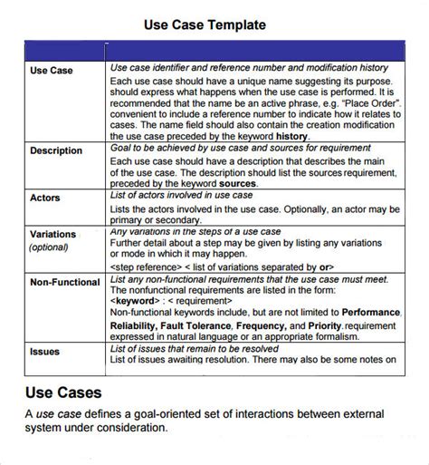 FREE 6+ Use Case Samples in MS Word | PDF