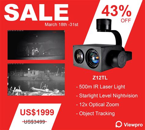 SALE: Z12TL - IR Laser Night Vision Gimbal Camera | Night vision, Unmanned aerial vehicle ...