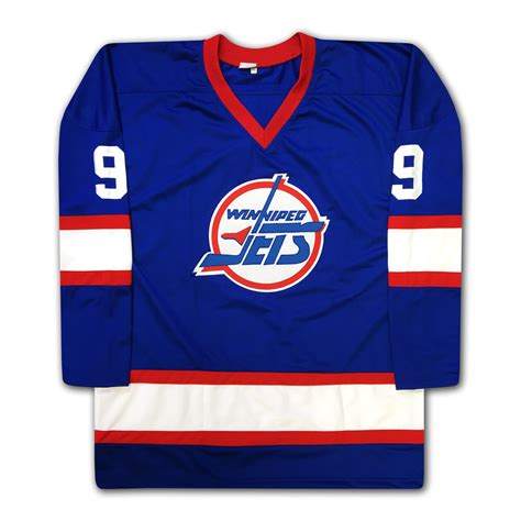 Bobby Hull Autographed Blue Winnipeg Jets Jersey - Jerseys