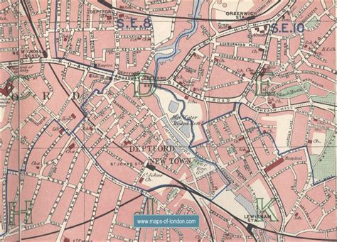 Map of Lewisham, London