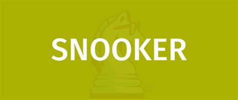 SNOOKER Game Rules - How to play SNOOKER