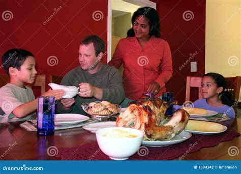 Thanksgiving Family Dinner stock photo. Image of loving - 1094342