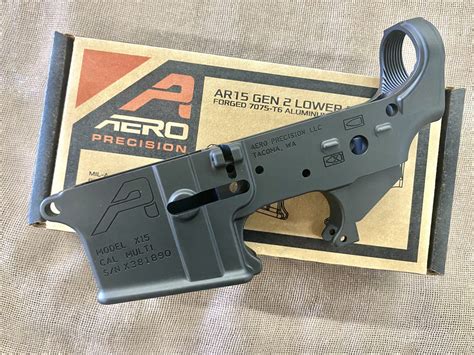 Aero Precision stripped X15 AR15 lower receiver Anodized Black – Saddle Rock Armory