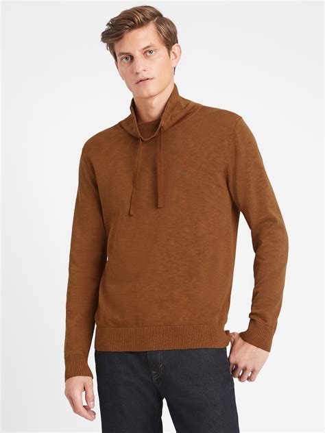 Cotton Funnel-Neck Sweater | Banana Republic