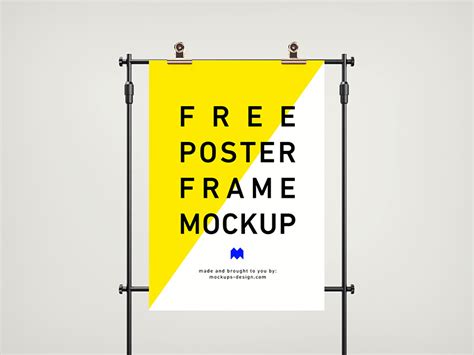 Free frame poster mockup - Mockups Design