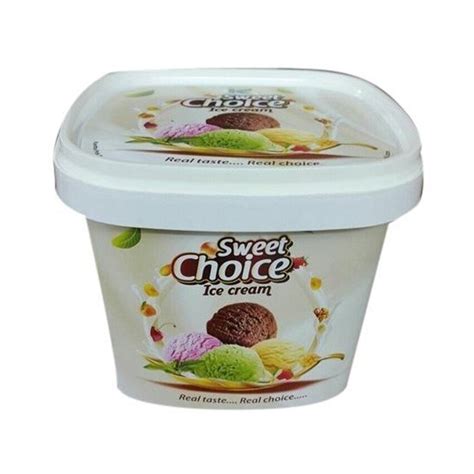 White 1000ml Plastic Ice Cream Container at Rs 15.50/piece in Mumbai ...