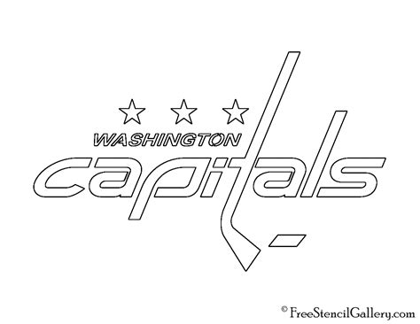 NHL - Washington Capitals Logo Stencil | Free Stencil Gallery