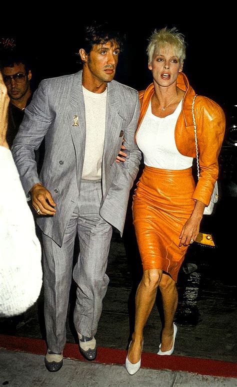 Sylvester Stallone and Brigitte Nielsen in Hollywood (1987 ...