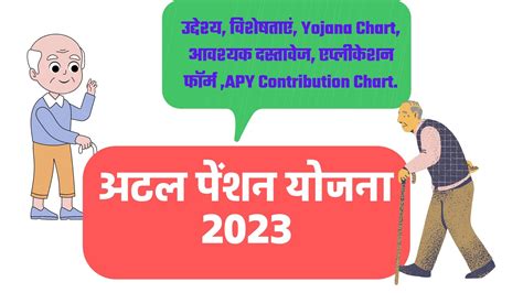 अटल पेंशन योजना 2023|Invest Wisely with Atal Pension Yojana: Download Application Form & APY ...