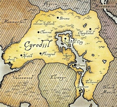 Behold The Skyrim Map - Game Informer