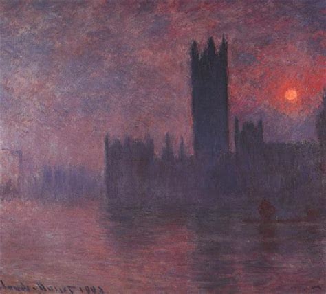 Houses of Parliament at Sunset, 1903 - Claude Monet - WikiArt.org