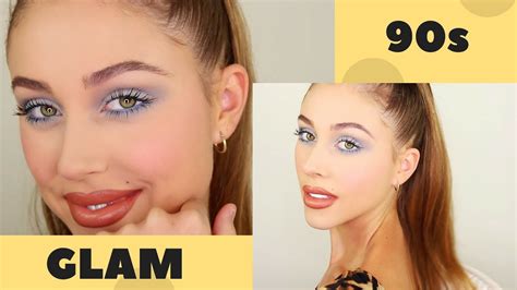 90s GLAM | MAKEUP TUTORIAL - YouTube