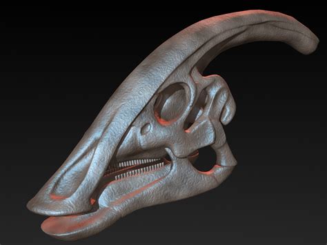 3D parasaurolophus skull model - TurboSquid 1228846