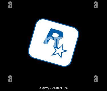 Rockstar Leeds, Logo, Black Background Stock Photo - Alamy