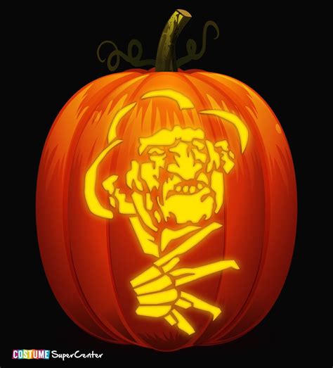 FREE Classic Horror Villains Pumpkin Stencils | Costume Supercenter ...