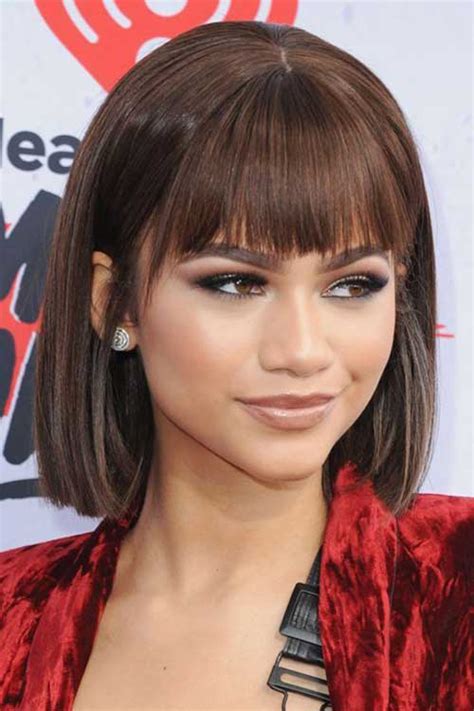 Blunt Bob Hairstyles with Bangs | Bob-Hairstyle.Com