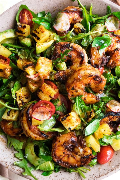 Spicy Grilled Shrimp Salad with Jalapeño Lime Vinaigrette - The ...