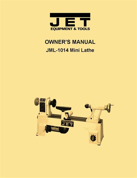 JET JML-1014 Mini Wood Lathe Owner's Manual | Ozark Tool Manuals & Books