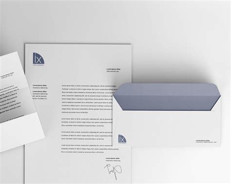 Free Letterhead and Envelope Mockup on Behance