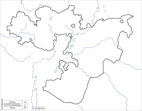 Oromia free map, free blank map, free outline map, free base map coasts, limits, hydrography, white