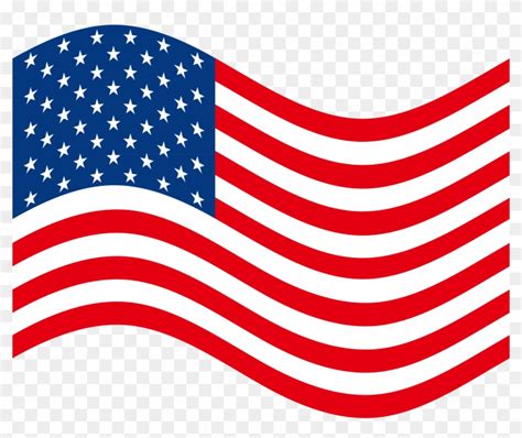 American Flag Clipart - Bandera Estados Unidos Dibujo - Free ...