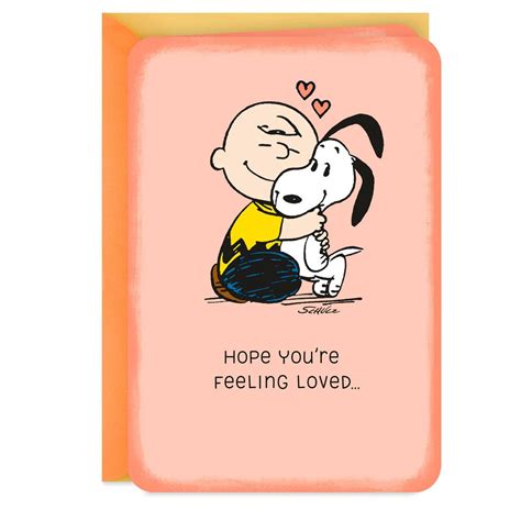 Hallmark Peanuts® Charlie Brown Hugging Snoopy Love Card | Brazos Mall