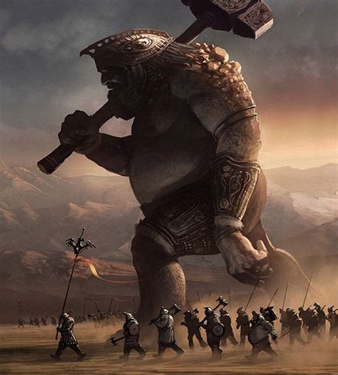 Stone Giant | Paesaggio fantasy, Illustrazione fantasy, Arte horror