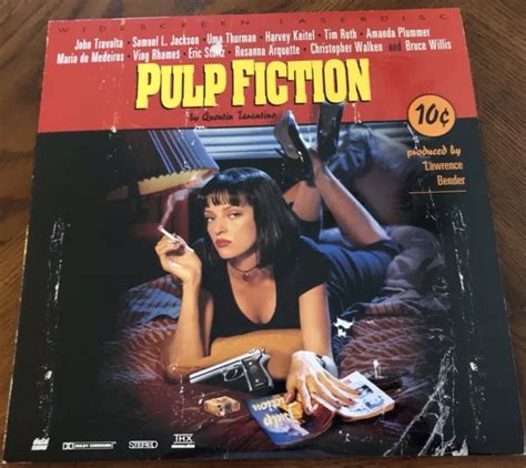 PULP FICTION (WIDESCREEN Laserdisc, 1994) John Travolta Uma Thurman Bruce Willis $20.99 - PicClick