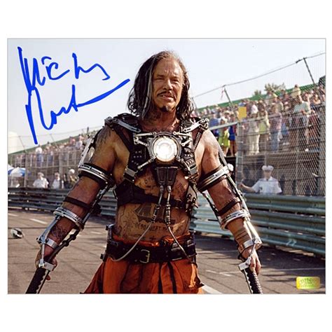 Lot Detail - Mickey Rourke Autographed 8x10 Iron Man 2 Whiplash Photo