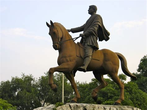 Equestrian statue of Bagha Jatin in Kolkata, West Bengal India