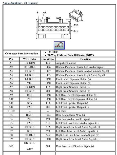 2004 Chevy Tahoe Radio Wiring Diagram