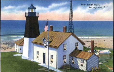 Point Judith Lighthouse Postcard 18