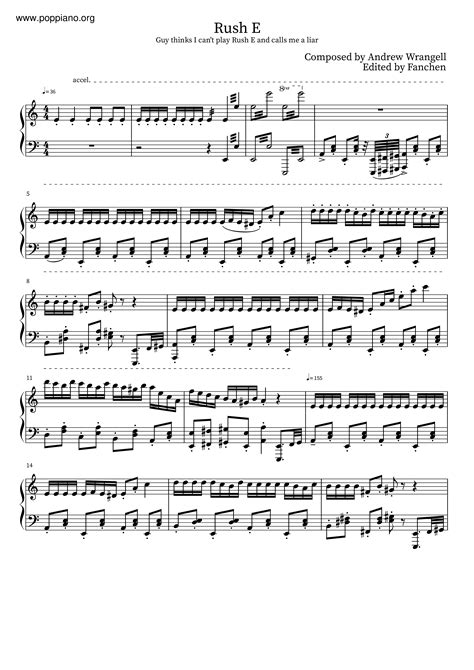 Andrew Wrangell-Rush E Sheet Music pdf, - Free Score Download ★