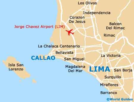 Map of Lima Jorge Chavez Airport (LIM): Orientation and Maps for LIM Lima Airport