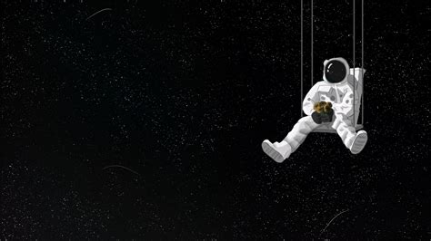 wallpaper astronaut, swing, bouquet, space, art HD : Widescreen : High ...