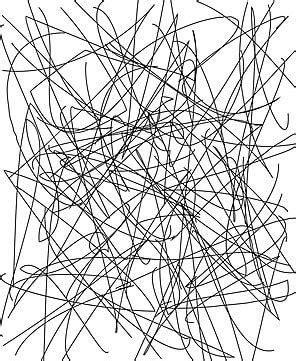 Random Abstract Chaotic Lines Pattern Vector Art Illustration ...