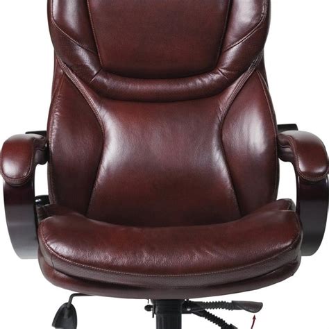 Serta Executive Office Chair in Brown Bonded Leather