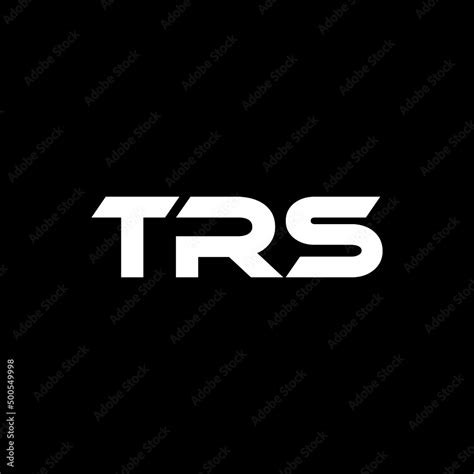 TRS letter logo design with black background in illustrator, vector ...