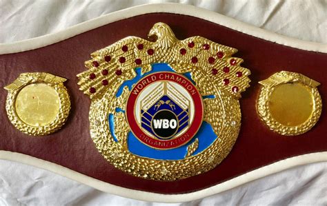 WBO Championship Boxing Belt mini size hand custom made, unsigned with – iconsofboxing.com