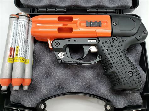 Pepper Guns :: JPX 4 Pepper Spray Gun & Accessories :: JPX 4 Shot Compact ORANGE C2 Pepper Spray ...