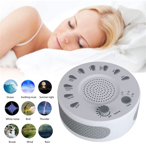 EEEKit White Noise Machine-Sound Machine for Sleeping & Relaxation, 9 HIFI Non-Looping Soothing ...