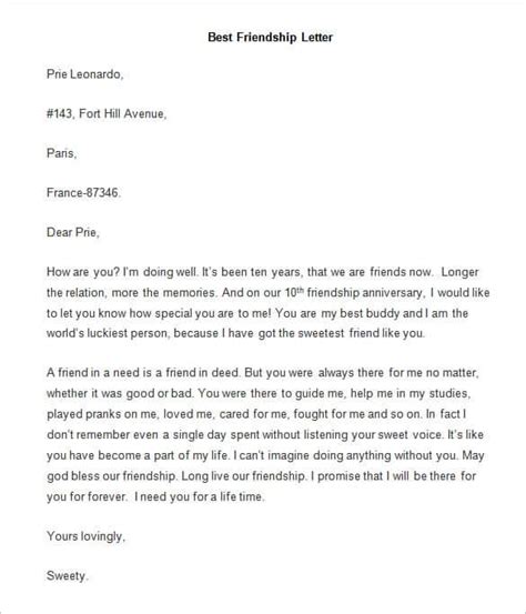 Friendship letter to your best friend | How to write a Letter to a ...