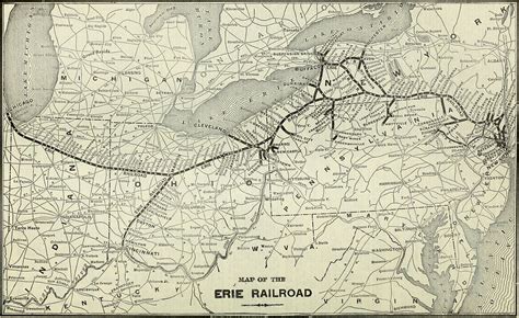 Erie Railroad System Map