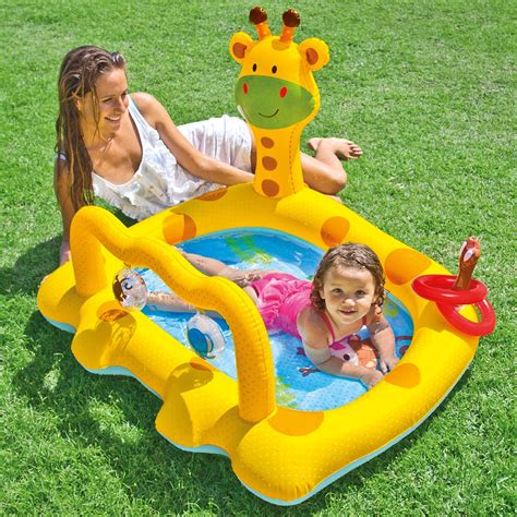 Intex Inflatable Smiley Giraffe Baby Pool - Walmart.com - Walmart.com