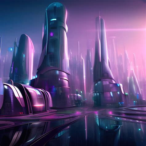 Futuristic city scenery - generative ai (OC) : r/SciFiArt