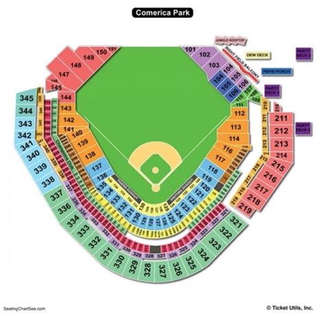 Detroit Tigers Stadium Seating Chart - Detroit Tigers Lover